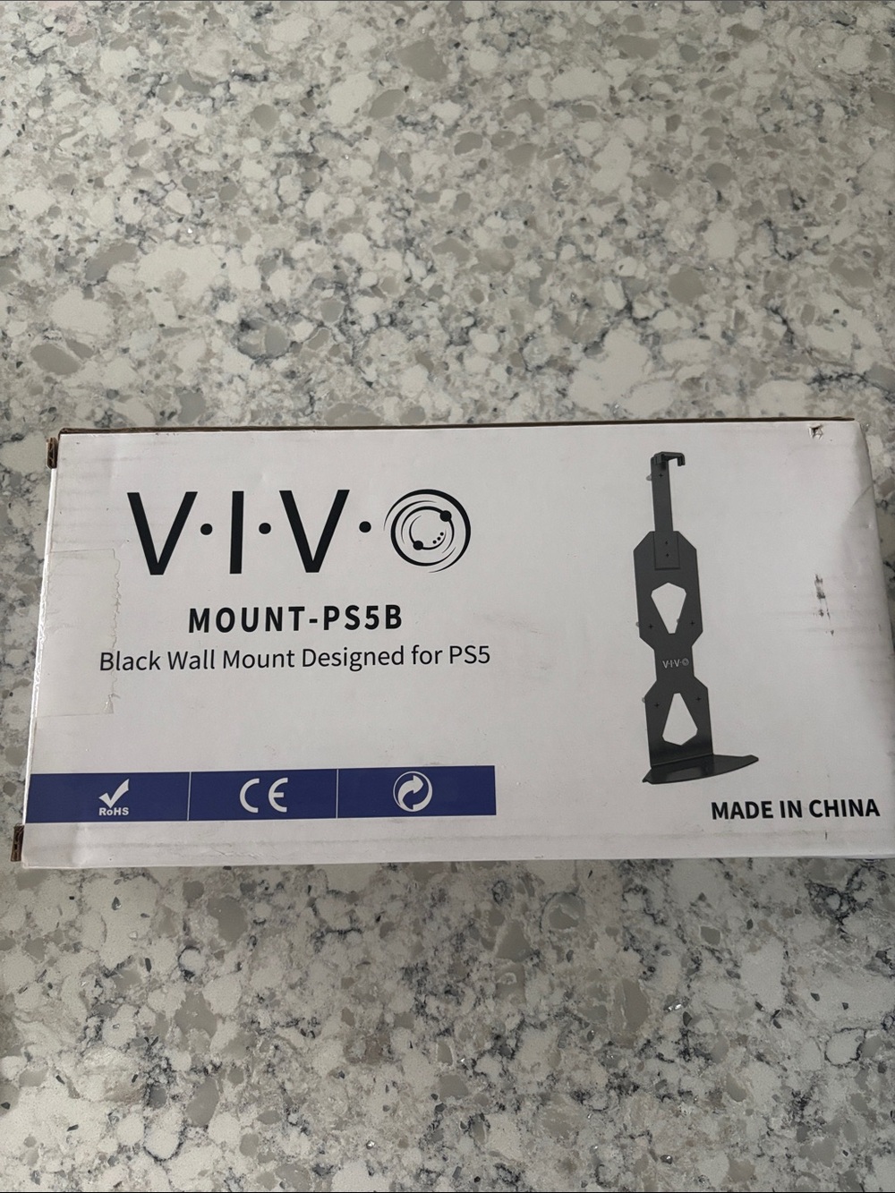 Vivo Black Wall Mount Stand for PS5 Console PlayStation 5